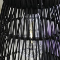 Autronic Svetilka umetni ratan, stožčast, LED osvetlitev, črna, cena za komplet 2 kosov (PLA102 BK)