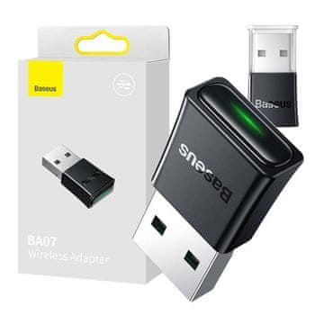 BASEUS Bluetooth adapter BASEUS BA07 USB-A BT 5.3 (črn)