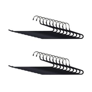Northix Ultra tanki kovinski obešalniki za hlače 0.5 cm PVC