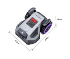 ANTHBOT M5 RTK pametna robotska kosilnica, do 500m2, RTK GPS + Dual Vision, AUTO mapiranje, do 45%, IPX6