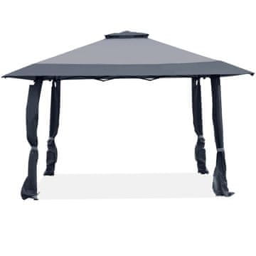 Northix 4x4 m prireditveni šotor z baldahinom, dvojna streha, nastavljiva višina