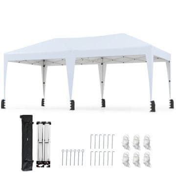 Northix 3 x 6 m zložljiv šotor z UV zaščito, bel
