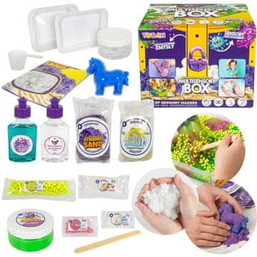 Tuban TUBAN Multisenzorični komplet, mešanica senzoričnih mas, ustvarjalni komplet za eksperimente, varen za otroke 6+
