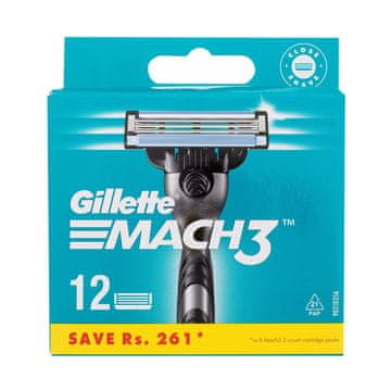 Gillette Mach3 XXL darilni set nadomestne britvice 12 kos za moške