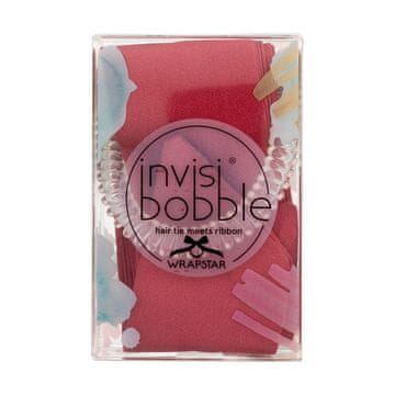 Invisibobble Wrapstar Hair Tie elastika za lase s trakom 1 kos odtenek Machu Peachu