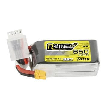 Tattu Akumulator TATTU R-Line 650 mAh, 14,8 V, 95C, 4S1P, XT30