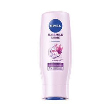 Nivea Negovalni balzam z mlekom in svilenimi proteini za utrujene lase brez sijaja Hairmilk Shine (negovalni balzam) 200 ml