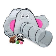 Northix Dvigljivi igralni šotor Elephant s tunelom za plazenje