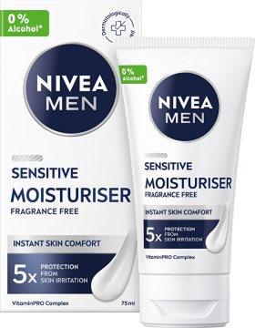 Nivea Vlažilna krema za moške Sensitive (krema za obraz) 75 ml