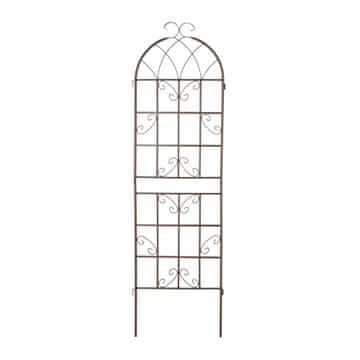 Northix Kovinska vrtna rešetka 180 cm rjava 2 kos opora