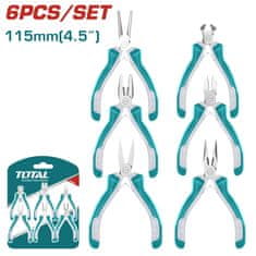Total One-Stop Tools 6-delni set mini klešč 115mm (THT1K0511)