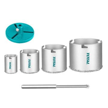 Total One-Stop Tools 6-delni set karbidnih kronskih žag 33/53/73/83mm (TAC44061)