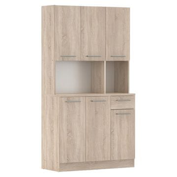 KONDELA Šestvratna omarica Pelion New - hrast sonoma