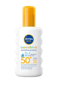 Nivea Sun Kids Spray SPF 50+ (Sensitive Protect &amp; Care Sun Spray) 200 ml