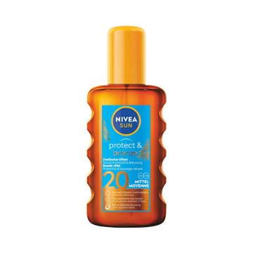 Nivea Olje za sončenje v spreju SPF 20 Sun (Protect &amp; Bronze Oil) 200 ml
