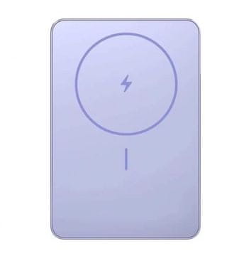 Xiaomi magnetna prenosna baterija 5000 mAh vijolična, Do 20W (žični USB-C) / Do 15W (brezžično)