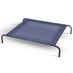 Northio Dvignjena pasja postelja kovinska 110x80x18 cm siva