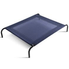 Northio Dvignjena pasja postelja kovinska 110x80x18 cm siva