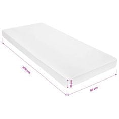 Vidaxl Vzmetnica 80x200 cm 7-conska s PU peno 10 cm H2 H3