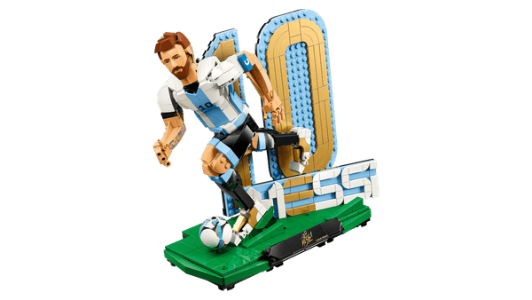 LEGO Lionel Messi statistika in ploščica