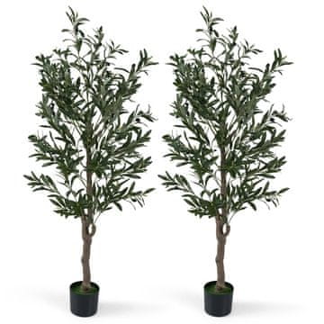 Northix 150 cm umetna oljka z realističnimi plodovi UV odporni listi