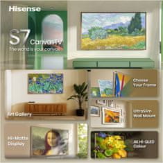 Hisense 65S7S Canvas TV S7 televizor, 4K, 144Hz