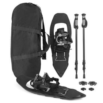 Northix Krplje z dvigom pete aluminij 63x21 cm set palice torba