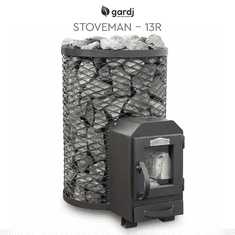 Gardj Europe Gardj Lesena peč Stoveman 13R-LS (z zunanjim kuriščem) — Tradicionalna para in impresivna izbira kamnov