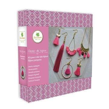 Rayher.	 Ustvarjalni set Atelier de bijoux, Pompom nakit