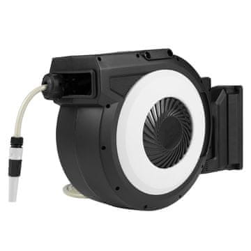 Northix Zložljiv stenski kolut za cev 30 m 180° PVC PP kovina