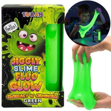 Tuban TUBAN Ki sveti v temi SLIME, za senzorično igro, igrača proti stresu, 430 g