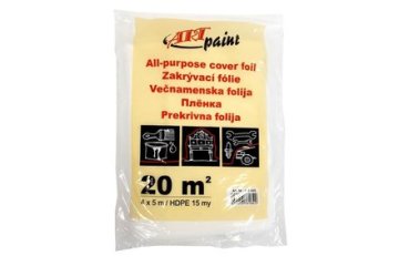 Ostatní Pokrivna folija Euro Tools 166760 HDPE covering film, 15 µm, 4 x 5 m, translucent