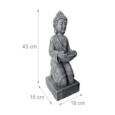 Northix Kip Buda 43 cm poliresin vremensko odporen