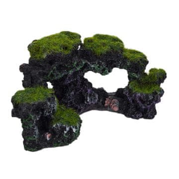 Northix Polyresin Stone Aquarium Cave Decor Hideout 60cm Safe Non Toxic