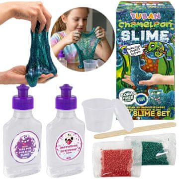 Tuban TUBAN Komplet za samostojno izdelavo SLIME – kameleon, senzorična igračka DIY 3+