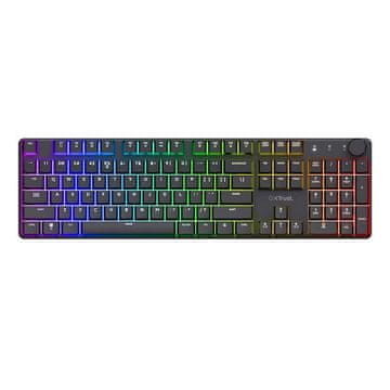 Trust GXT868 TORIX PREMIUM gaming tipkovnica, BT, RGB, črna (25368)