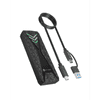 E0019272 ohišje za M.2 NVMe SSD z vmesnikom USB-C 3.2 Gen 2 in RGB lučmi