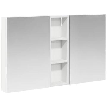 Vidaxl Komplet omaric za kopalnico s polico 3 pcs 100 x 10,5 x 60,5 cm