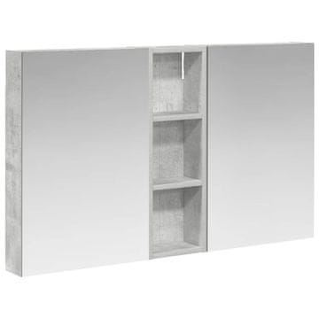 Vidaxl Komplet omaric za kopalnico s polico 3 pcs 100 x 10,5 x 60,5 cm