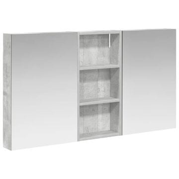 Vidaxl Komplet omaric za kopalnico s polico 3 pcs 110 x 10,5 x 60,5 cm