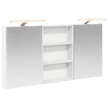 Vidaxl Komplet omaric za kopalnico s polico 3 pcs 120 x 10,5 x 60,5 cm