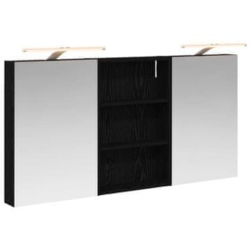 Vidaxl Komplet omaric za kopalnico s polico 3 pcs 120 x 10,5 x 60,5 cm