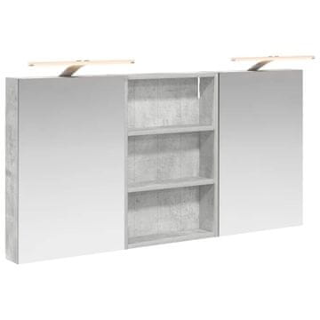 Vidaxl Komplet omaric za kopalnico s polico 3 pcs 120 x 10,5 x 60,5 cm