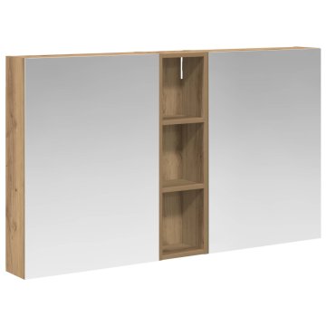 Vidaxl Komplet omaric za kopalnico s polico 3 pcs 120 x 14,5 x 70 cm