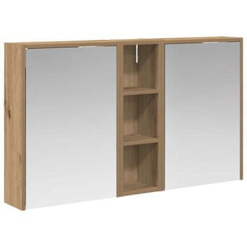 Vidaxl Komplet omaric za kopalnico 3 pcs 106 x 16 x 62,5 cm