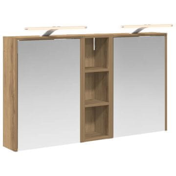 Vidaxl Komplet omaric za kopalnico 3 pcs 106 x 16 x 62,5 cm