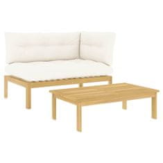 Vidaxl 2 Kos Akacijev les Svetlo rjava