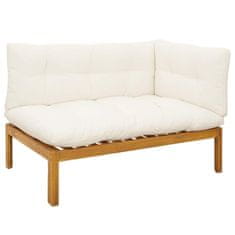 Vidaxl 2 Kos Akacijev les Rjava