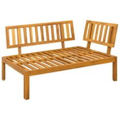 Vidaxl 2 Kos Akacijev les Rjava