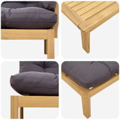 Vidaxl 2 Kos Akacijev les Svetlo rjava